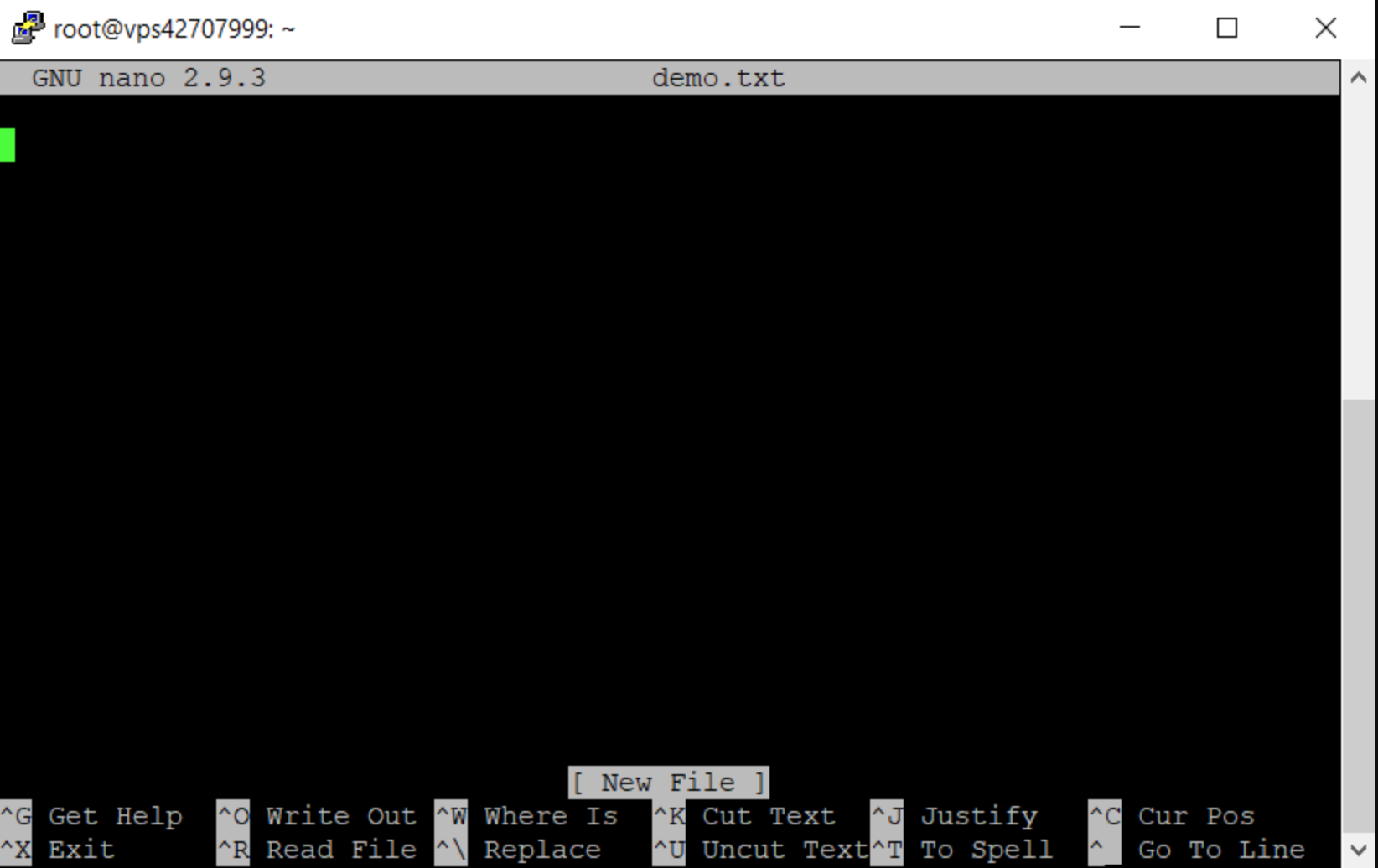 Nano Editor Interface